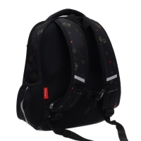 Рюкзак каркасный 38 х 29 х 12,5 см, Hatber Ergonomic light "All you need…", чёрный/жёлтый NRk_71035 Рюкзак каркасный 38 х 29 х 12,5 см, Hatber Ergonomic light "All you need…", чёрный/жёлтый NRk_71035