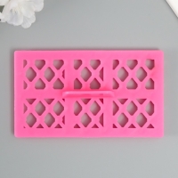 Штамп пластик "Ромб с брюликом"12,8х7.5 см Штамп пластик "Ромб с брюликом"12,8х7.5 см