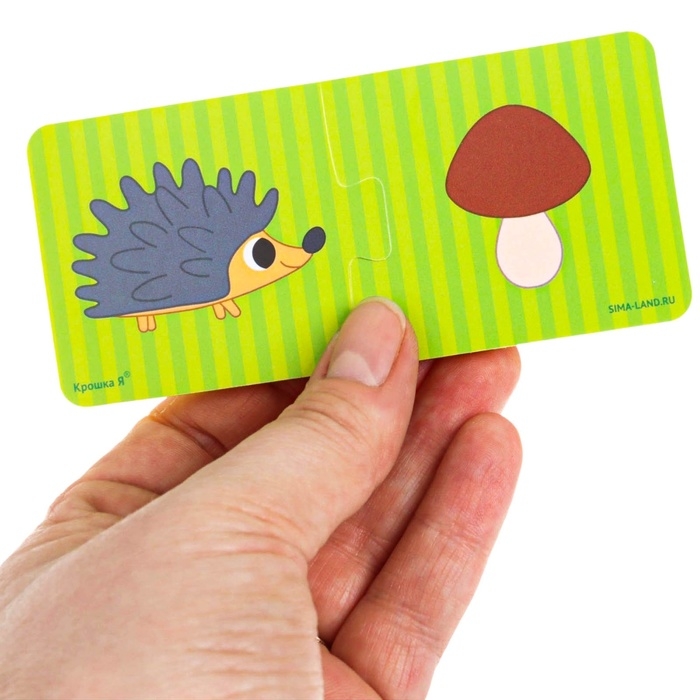 Мягкий пазл для малышей &laquo;Кто что ест?&raquo;, 5 пазлов, Крошка Я