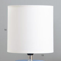 Настольная лампа "Агата" Е14 40Вт голубой 16х16х31 см RISALUX