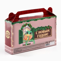 Подарочный набор &laquo;Волшебного года&raquo;: горячий шоколад 125 г ( 5 шт. х 25 г)., маршмеллоу 50 г., печенье с предсказаниями 4 шт.