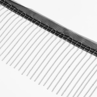 Тесьма металлизированная &laquo;Бахрома&raquo;, 10 см, 4,5 &plusmn; 0,5 м, цвет чёрный