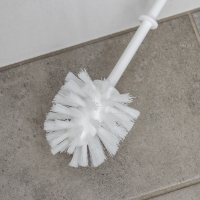 Ёршик для унитаза с подставкой BEROSSI Aqua, 13×13×36 см, цвет белый Ёршик для унитаза с подставкой BEROSSI Aqua, 13×13×36 см, цвет белый