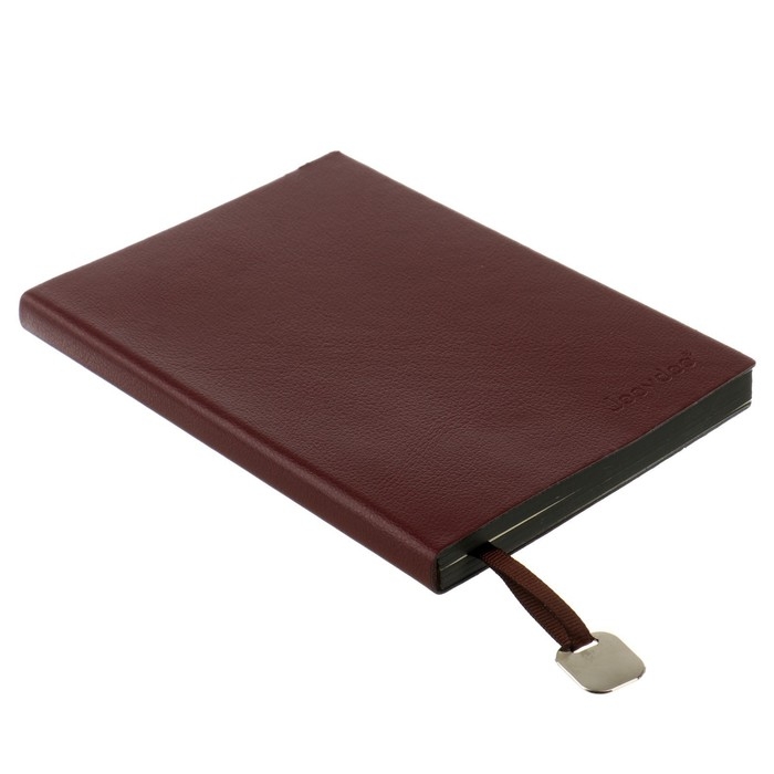 Ежедневник недатированный А6+, 116 листов в клетку, тонированный срез, обложка ЛАЙТ, МИКС