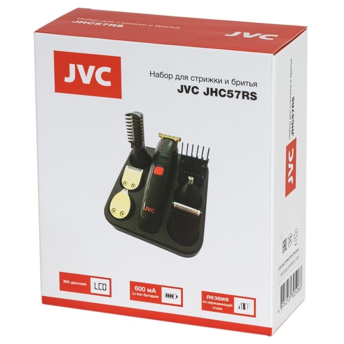 Машинка для стрижки аккумуляторная jvc JHC57RS, 4 насадки, 2/3.5/5/6 мм Машинка для стрижки аккумуляторная jvc JHC57RS, 4 насадки, 2/3.5/5/6 мм
