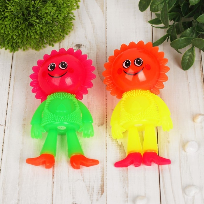 Мяч «Цветочек», световой, с пищалкой, на резинке, цвета МИКС Мяч «Цветочек», световой, с пищалкой, на резинке, цвета МИКС