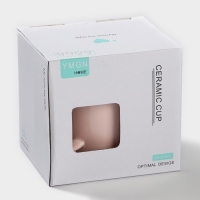 Кружка керамическая с ложкой «Доброе утро», 450 мл, цвет розовый Кружка керамическая с ложкой «Доброе утро», 450 мл, цвет розовый