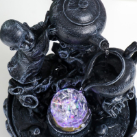 Фонтан настольный с подсветкой "Маленький Будда с чайником" 25х19,5х19,5 см Фонтан настольный с подсветкой "Маленький Будда с чайником" 25х19,5х19,5 см