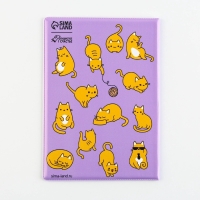 Обложка на ветеринарный паспорт «Рыжие коты», ПВХ Обложка на ветеринарный паспорт «Рыжие коты», ПВХ