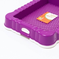 Туалет для собак с высоким бортом, 47 х 36 х 7 см, фиолетовый Туалет для собак с высоким бортом, 47 х 36 х 7 см, фиолетовый