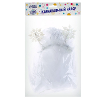 Новогодний карнавальный набор «Снежинка», с диодами (ободок + юбка), на новый год Новогодний карнавальный набор «Снежинка», с диодами (ободок + юбка), на новый год