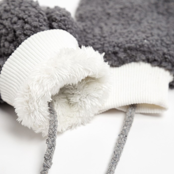 Варежки зимние детские MINAKU, цв.серый, р-р 15-16 (17 см) Варежки зимние детские MINAKU, цв.серый, р-р 15-16 (17 см)