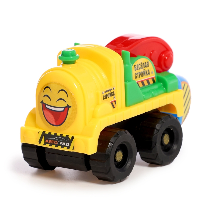 Набор машин «Весёлая стройка», инерционные, в наборе 4 шт., цвет МИКС Набор машин «Весёлая стройка», инерционные, в наборе 4 шт., цвет МИКС
