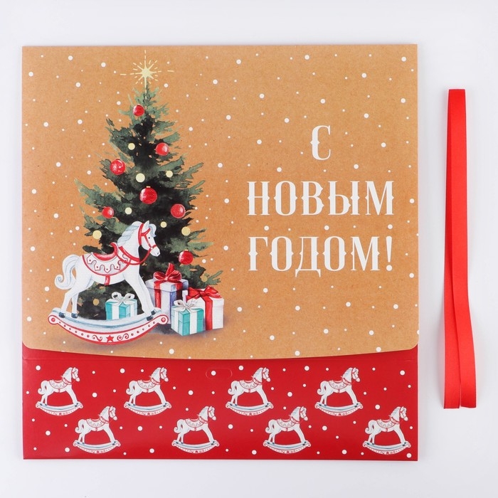 Коробка подарочная новогодняя складная &laquo;Новый год&raquo;, 31 х 24.5 х 8 см, Новый год