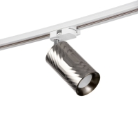 Светильник трековый "Алисер" GU10 220В серебро 7,5х7,5х20 см Светильник трековый "Алисер" GU10 220В серебро 7,5х7,5х20 см