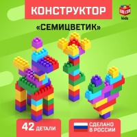 Конструктор №13 «Семицветик», 42 детали Конструктор №13 «Семицветик», 42 детали