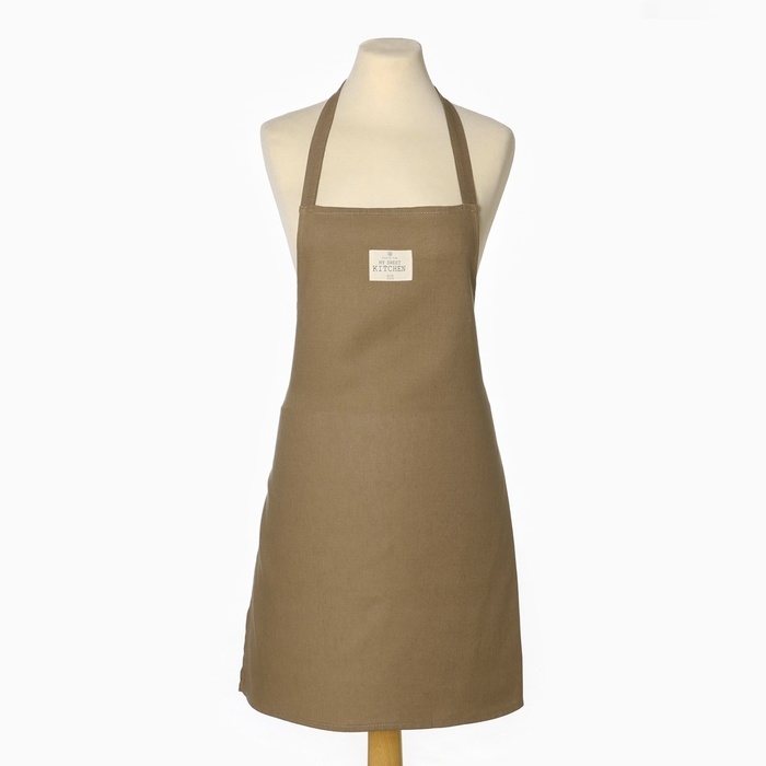 Фартук Этель ECO, цвет оливковый, 60х70 см, 70% хл, 30% лён, 190 г/м2