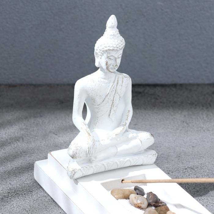 Подставка для благовоний Подставка для благовоний "Счастья", 28 х 6 х 12,5 см, бетон