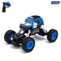 Джип радиоуправляемый &laquo;Полиция&raquo;, работает от аккумулятора, цвет синий