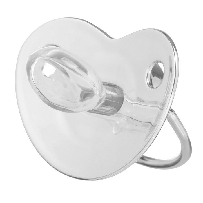 Соска - пустышка силиконовая ортодонтическая «Мишка», от 12 мес., с колпачком, цвет серебро, стразы Соска - пустышка силиконовая ортодонтическая «Мишка», от 12 мес., с колпачком, цвет серебро, стразы