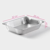 Форма для запекания Доляна, 32×26×6 см Форма для запекания Доляна, 32×26×6 см