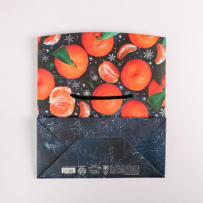 Пакет-коробка &laquo;Мандарины&raquo;, 23 х 18 х 11 см