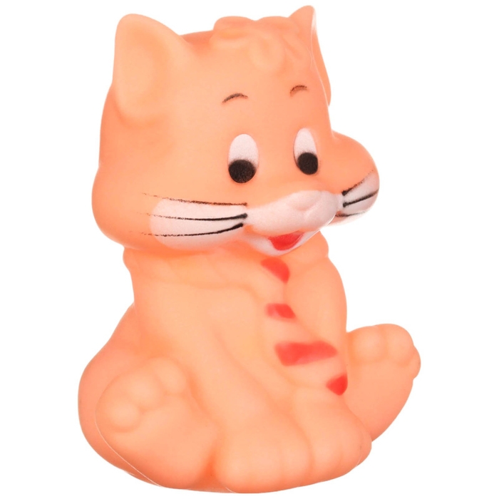 Резиновая игрушка для ванны &laquo;Котик&raquo;, с пищалкой, 1 шт, цвет МИКС, Крошка Я