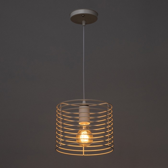 Люстра Кронис Подвес BayerLux цвет белый айсберг 1х40Вт цоколь E27