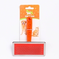 Пуходерка "Лапки" большая с каплями, 12 х 13 см, оранжевая Пуходерка "Лапки" большая с каплями, 12 х 13 см, оранжевая