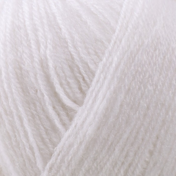 Пряжа "Lanagold 800" 49% шерсть, 51% акрил 730м/100гр (55 белый)