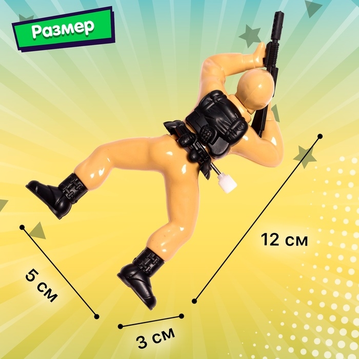 Игрушка заводная &laquo;Солдат&raquo;, цвета МИКС