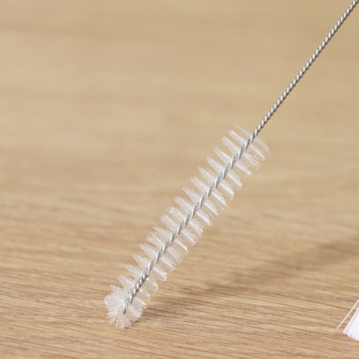 Набор ёршиков для посуды Доляна, 2 шт: 14,5&times;2,5 см, 17&times;0,5 см, цвет белый