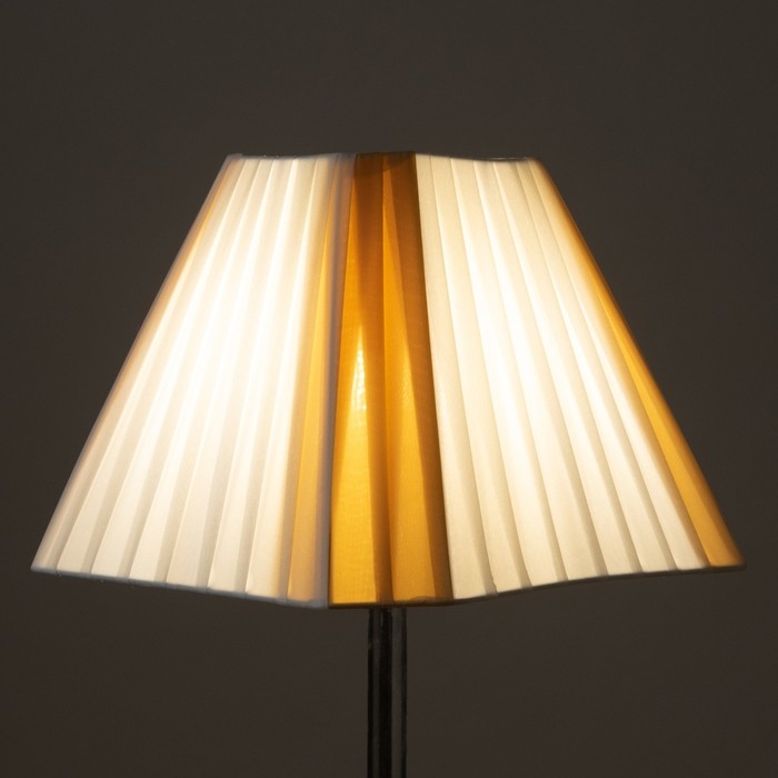 Абажур Абажур "Корсо" бежевый белый Е27 28х28х21см