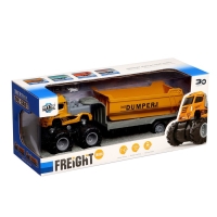 Грузовик металлический &laquo;Самосвал&raquo;, инерция, с элементами из пластика, цвет жёлтый
