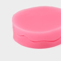 Молд &laquo;Лист герани&raquo;, силикон, 2 предмета, 7,5&times;7 см, цвет МИКС