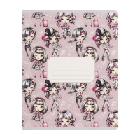 Комплект тетрадей из 10 штук, 12 листов в линию Calligrata "На Стиле", обложка мелованный картон, ВД-лак, блок №2, белизна 75% (серые листы), 5 видов по 2 штуки