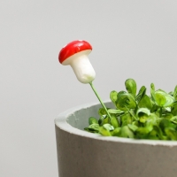 Набор штекеров "Грибочек Мухоморчик" 2х1,5см, 100шт Набор штекеров "Грибочек Мухоморчик" 2х1,5см, 100шт