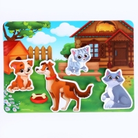 Развивающая игра на липучках &laquo;&lrm;Изучаем животных. Ферма или деревня&raquo;&lrm;