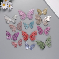 Наклейка бумага, пластик "Цветочные бабочки" блёстки цветные набор 12 шт 12 см, 10 см 8 см 1052425 Наклейка бумага, пластик "Цветочные бабочки" блёстки цветные набор 12 шт 12 см, 10 см 8 см 1052425