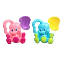 Погремушка - пищалка «Слоник», с эластичными элементами, цвет МИКС, Крошка Я Погремушка - пищалка «Слоник», с эластичными элементами, цвет МИКС, Крошка Я