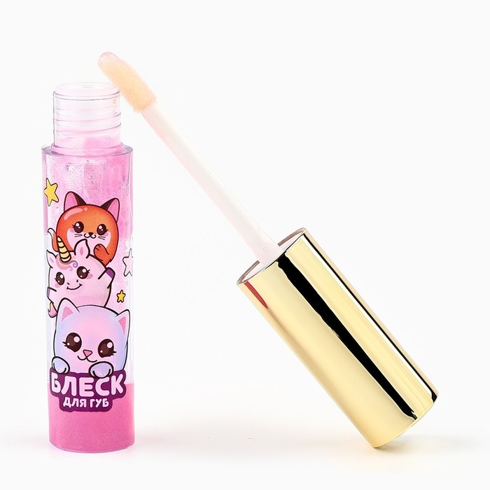 Блеск для губ для девочек &laquo;Будь стильной&raquo;, 8 мл, розовый, аромат ванили