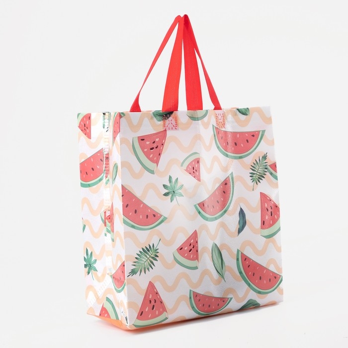 Сумка хозяйственная без застёжки, цвет красный Сумка хозяйственная без застёжки, цвет красный