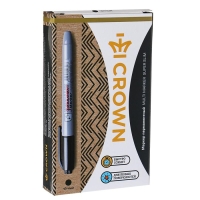 Маркер перманентный Crown Multi Marker Super Slim, 1.0 мм, пулевидный, чёрный Маркер перманентный Crown Multi Marker Super Slim, 1.0 мм, пулевидный, чёрный