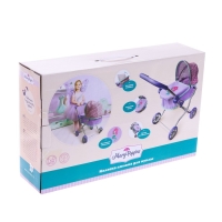 Коляска универсальная для кукол, металлический каркас