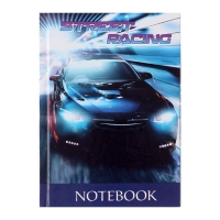 Блокнот А6, 64 листа в клетку "Тачка", твёрдая обложка, глянцевая ламинация, блок офсет