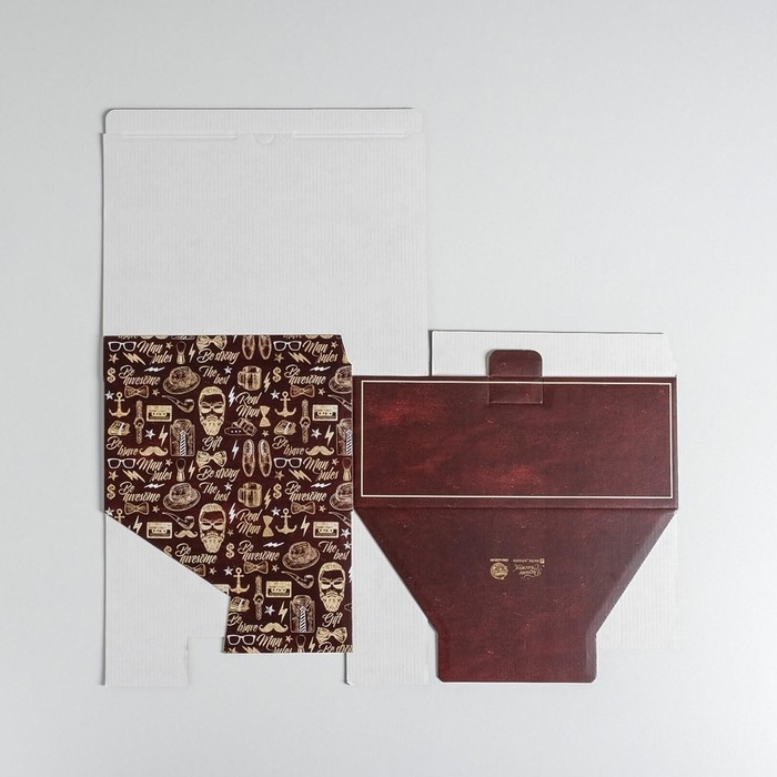 Коробка подарочная сборная, упаковка, &laquo;Джентельмену&raquo;, 30 х 23 х 12 см