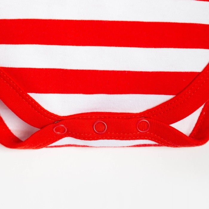 Боди-платье Крошка Я &laquo;Бантик&raquo;, рост 74-80 см, цвет красный/белый