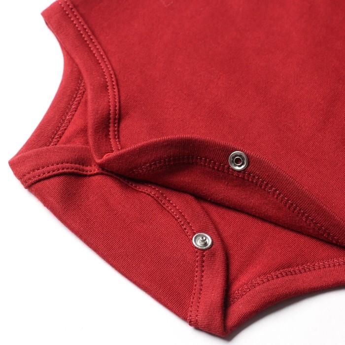 Боди с рюшами Крошка Я Cherry Red, рост 80-86, вишневый