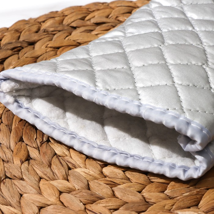 Набор прихваток &laquo;Профи&raquo;, 2 шт, 30&times;16&times;2 см, цвет серый