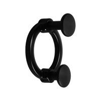 Крючок мебельный CAPPIO BELLO, двухрожковый, черный Крючок мебельный CAPPIO BELLO, двухрожковый, черный